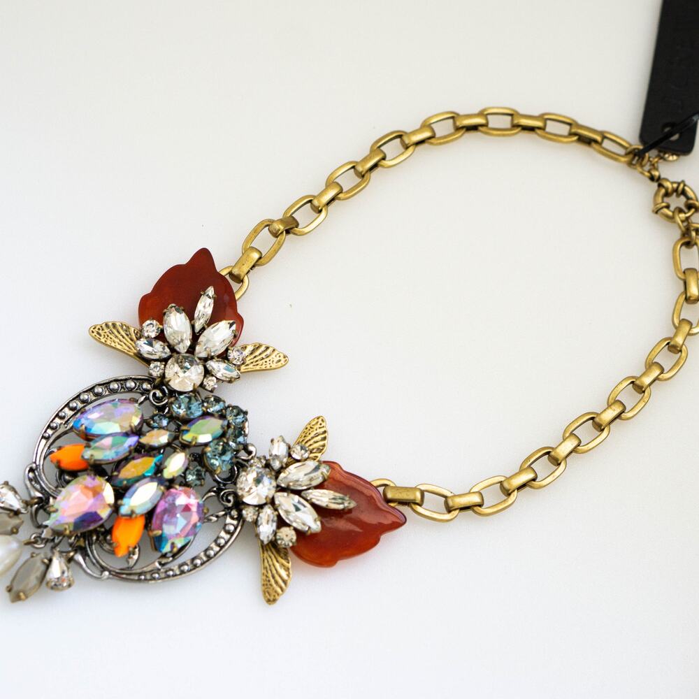 J.Crew Crystal Pearl Statement Necklace - Picture 2 of 5